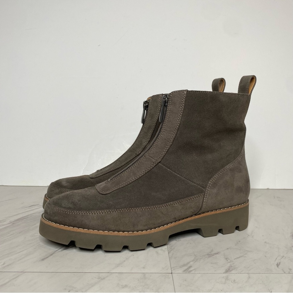 Vionic Estilo Gray Suede Front Zip Bootie 6 1/2 - Picture 15 of 15